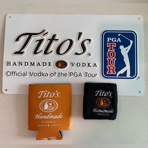 Tito's Handmade Vodka Sign for PGA Tour and Accessories